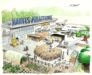 L'aéroport Nantes-Atlantique en transition – illustration de Thomas Bréheret